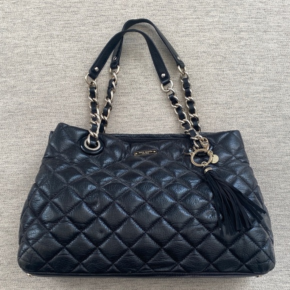 kate spade Handbags - Kate Spade Quilted Black Leather Handbag